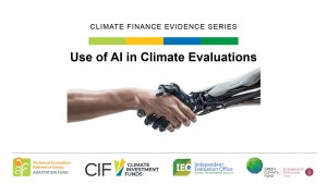 Climate Finance Evidence Series: Use of AI in Climate Change Evaluations @ Webex